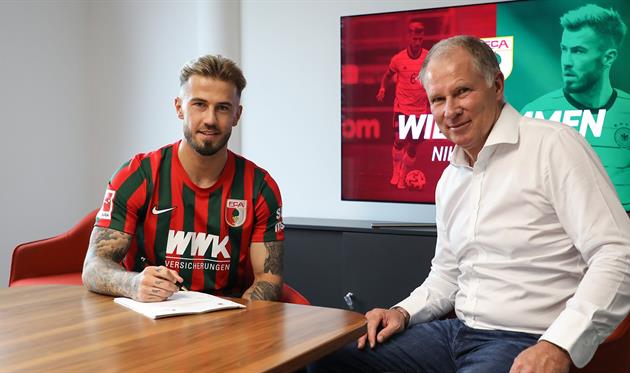 Никлас Дорш (слева), ФК Аугсбург