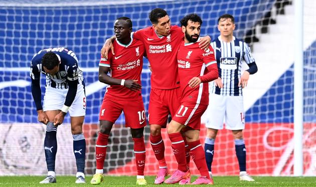 Мане, Фирмино, Салах, getty images