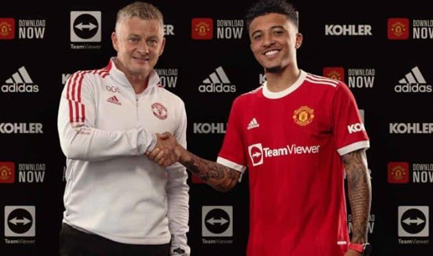 Оле-Гуннар Солскьяер и Джейдон Санчо, ФК Манчестер Юнайтед