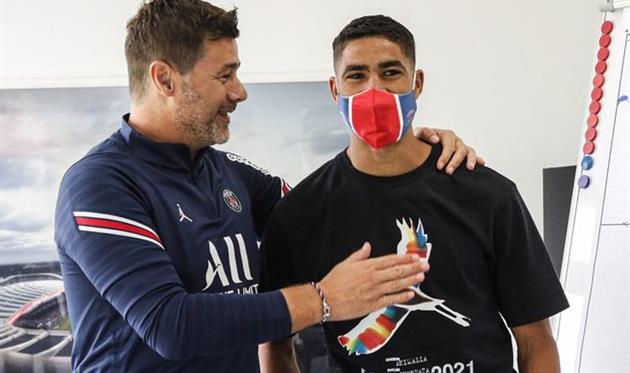 Маурисио Почеттино и Ашраф Хакими, facebook.com/PSG
