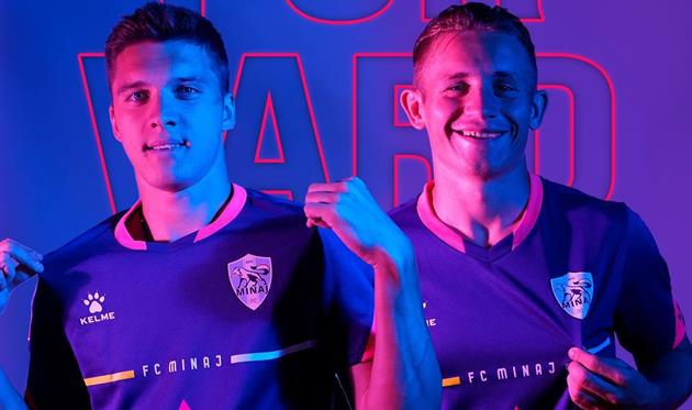 Богдан Коваленко и Дмитрий Билоног. Фото ФК Минай