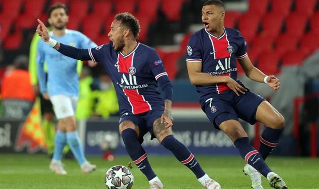 Неймар (слева) и Килиан Мбаппе, Getty Images