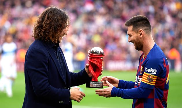 Карлес Пуйоль и Лионель Месси. Фото Getty Images