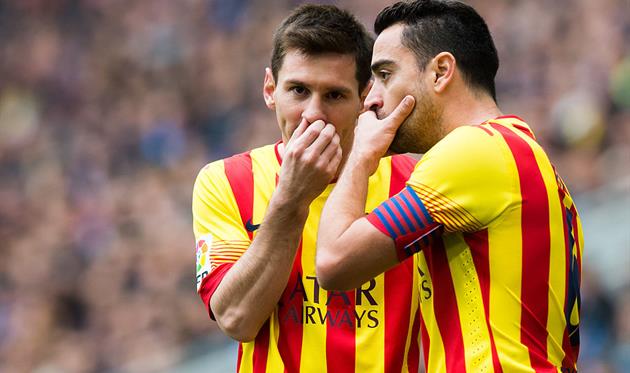 Хави и Месси. Фото Getty Images