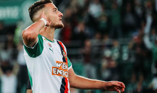 Радость игрока Рапида, фото Рапид