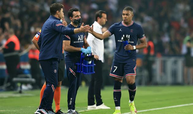 Маурисио Почеттино и Килиан Мбаппе. Getty Images