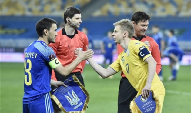 Украина - Казахстан 1:1, фото УАФ