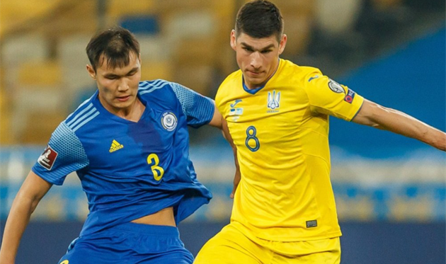 Украина - Казахстан 1:1, фото УАФ