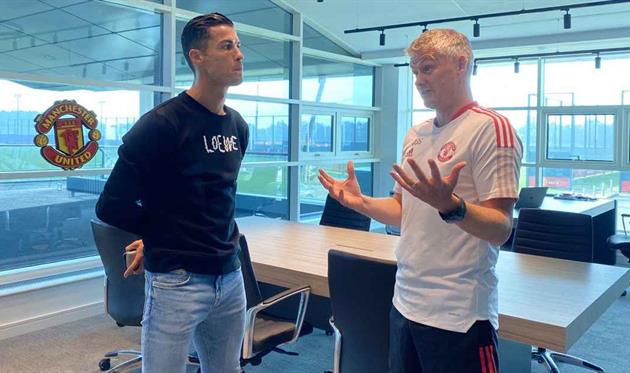 Криштиану Роналду и Оле-Гуннар Солскьяер, ФК Манчестер Юнайтед