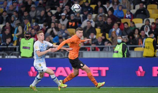 Николай Матвиенко в матче против Динамо Киев, фото ФК Шахтер Донецк