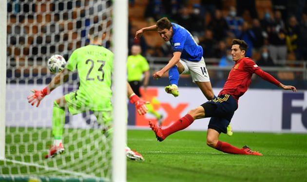 Федерико Кьеза в матче против Испании, Getty Images