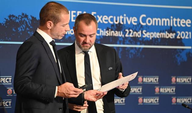 Александер Чеферин и Андрей Павелко, УАФ