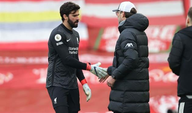 Алиссон Беккер (слева) и Юрген Клопп, Getty Images