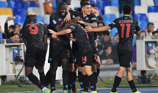 Радость игроков Наполи, getty images