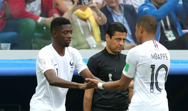 Усман Дембеле и Килиан Мбаппе, Getty Images