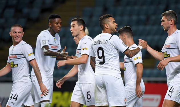 Шахтер празднует победу, фото: ФК Шахтер