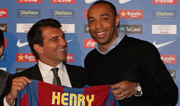 Жоан Лапорта и Тьерри Анри, Getty Images