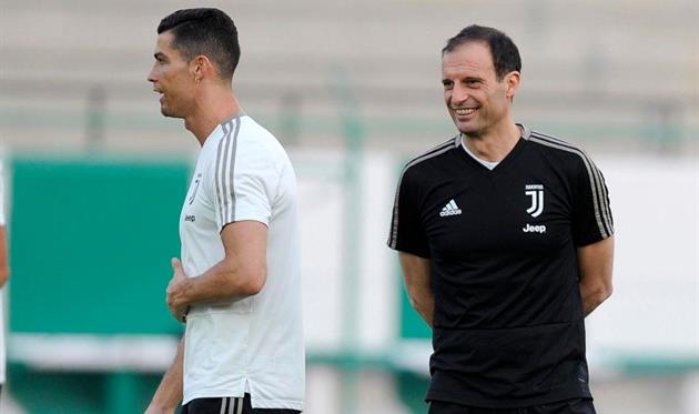 Массимилиано Аллегри и Криштиану Роналду, Getty Images