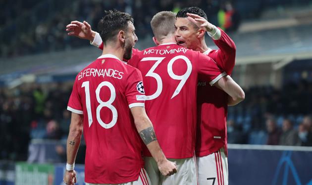 Радость игроков Манчестер Юнайтед, getty images