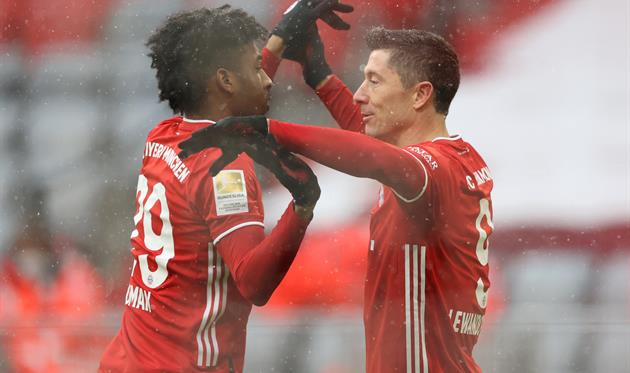 кингсли коман и роберт левандовски, getty images