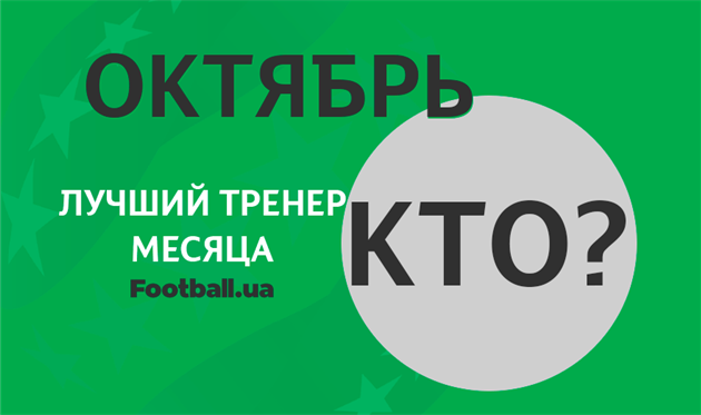 Лучший тренер УПЛ октября по версии Football.ua: итоги