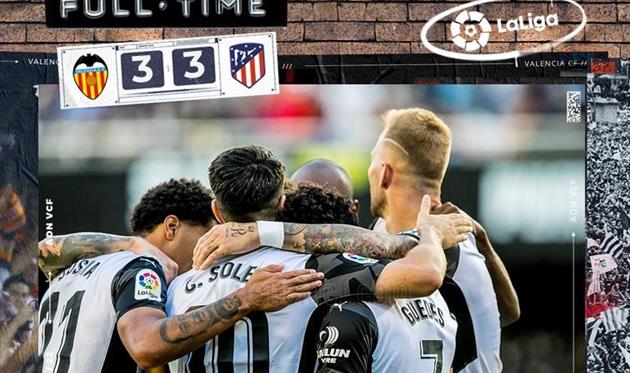 Валенсия — Атлетико, twitter.com/valenciacf