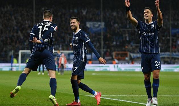 Милош Пантович празднует гол в ворота Хоффенхайма, Getty Images