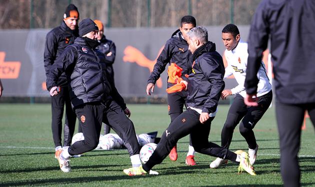 Тренировка Шахтера, фото Шахтера