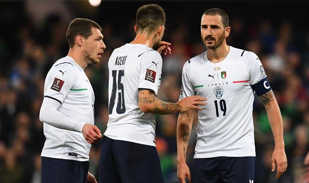 Бонуччи, Ачерби и Белотти, фото: Getty Images