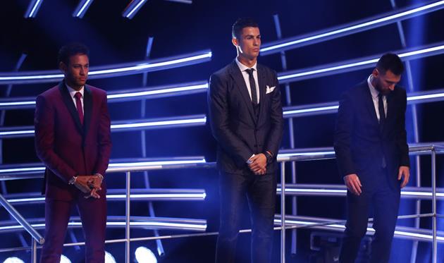 Неймар, Роналду и Месси, Getty Images