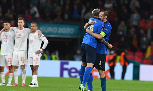 джорджо кьеллини и федерико бернардески, getty images