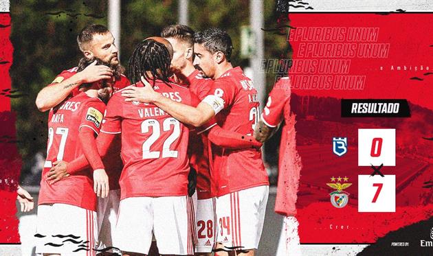 Радость игроков Бенфики, фото twitter.com/SLBenfica