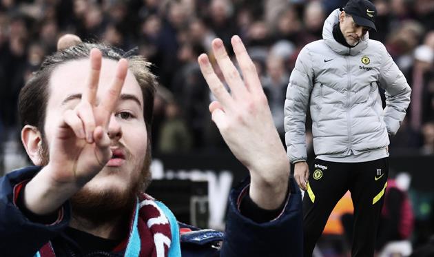 Фанат Вест Хэма и Томас Тухель, Getty Images