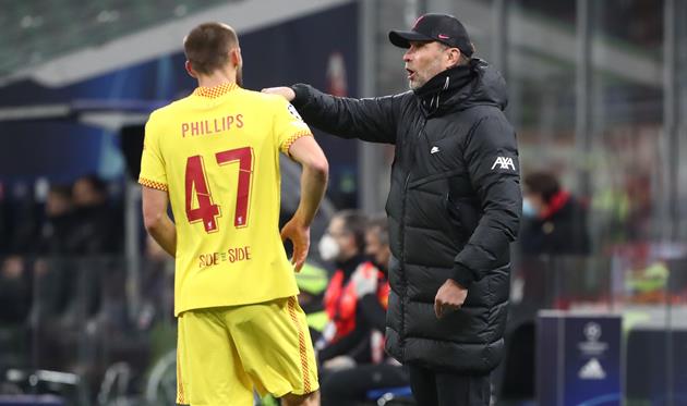 натаниэль филлипс и юрген клопп, getty images