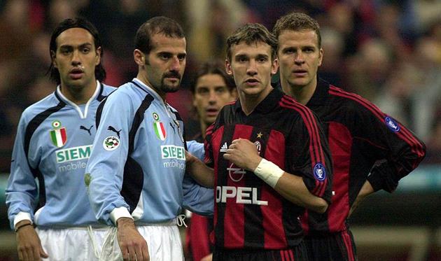 Андрей Шевченко в матче с Лацио, Getty Images