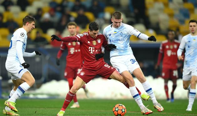 Динамо играет против Баварии, getty images