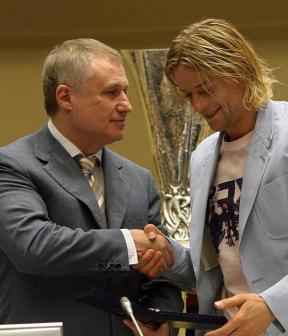 Григорий Суркис и Анатолий Тимощук, фото komanda.com.ua