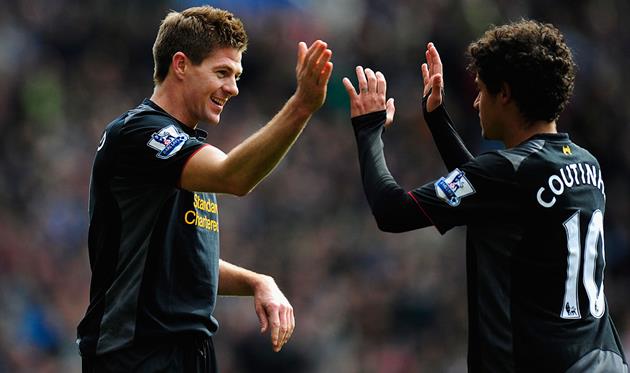 Джеррард и Коутиньо, Getty images