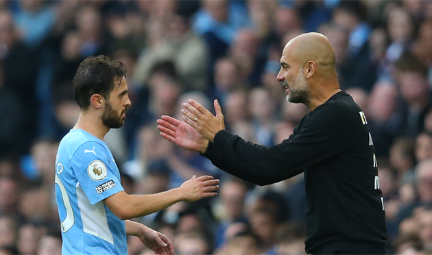 Бернарду Силва и Пеп Гвардиола, Getty Images