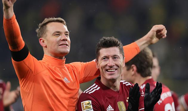 Мануэль Нойер и Роберт Левандовски, Getty Images