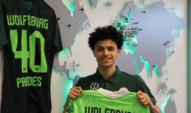 Кевин Паредес, фото ФК Вольфсбург