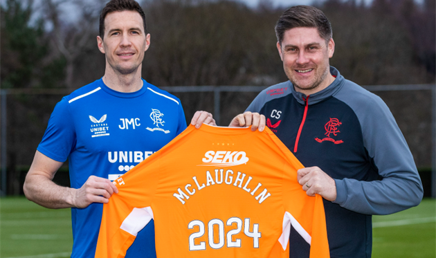 Джон Маклафлин (слева), фото ФК Рейнджерс