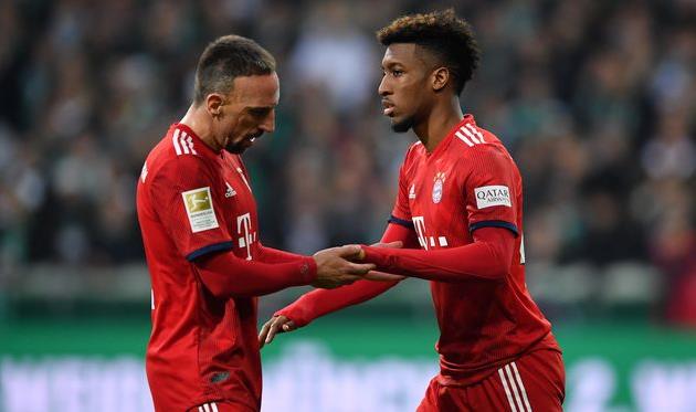 Франк Рибери (слева) и Кингсли Коман, Getty Images
