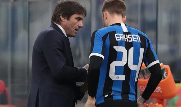 Антонио Конте и Кристиан Эриксен, Getty Images