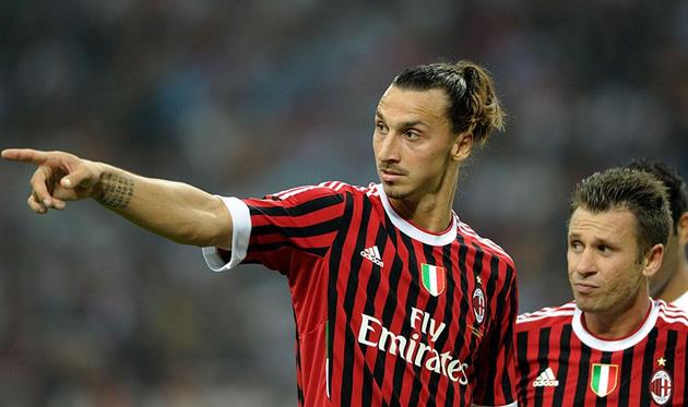 Ибрагимович и Кассано, getty images