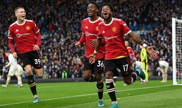 Радость игроков Манчестер Юнайтед, getty images