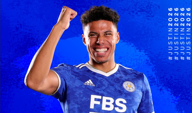 Джеймс Джастин, фото ФК Лестер