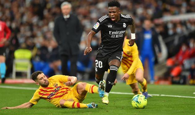 Вінісіус Жуніор у матчі проти Барселони, Getty Images