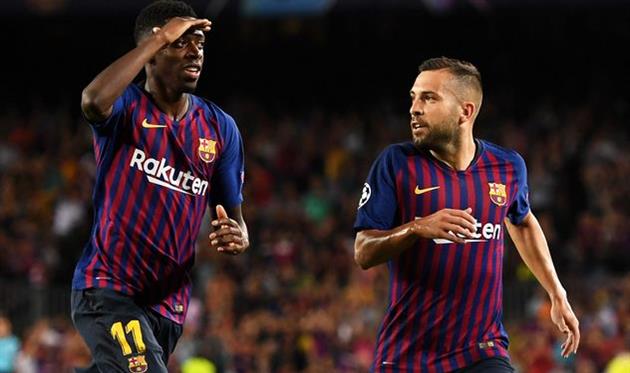 Усман Дембеле та Хорді Альба, Getty Images