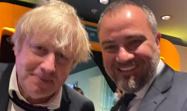 Борис Джонсон та Андрій Павелко
